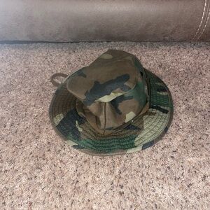 U.S Military Woodland Camouflage Boonie Hat Type II Sun Hot Weather U.S.A Made